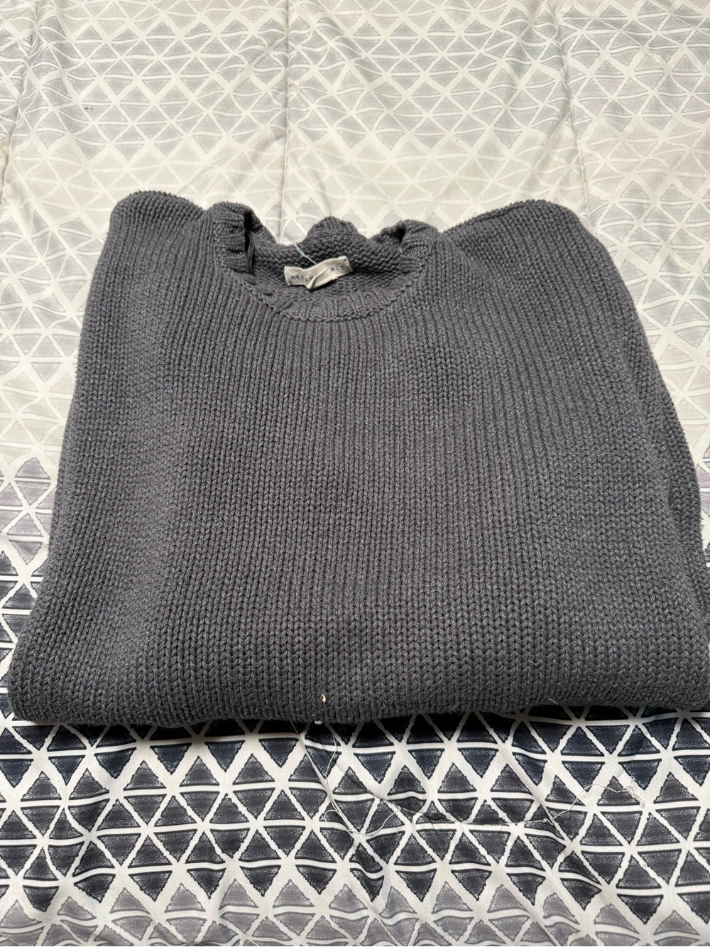 Aeropostale Women's Charcoal Crewneck Sweater